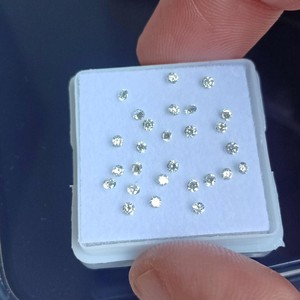 יהלום רופף טבעי עגול חתך מבריק E-G צבע לבן si1 בהירות מוסמך 1.25 מ "מ 1.00 ctww יהלום אמיתי מ הודו