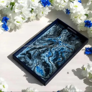 Humran ihracat pürüzsüz Luxe epoksi reçine tepsi el işi kek kalıpları pişirme araçları için benzersiz tarzı ile güzel - Product Image 1