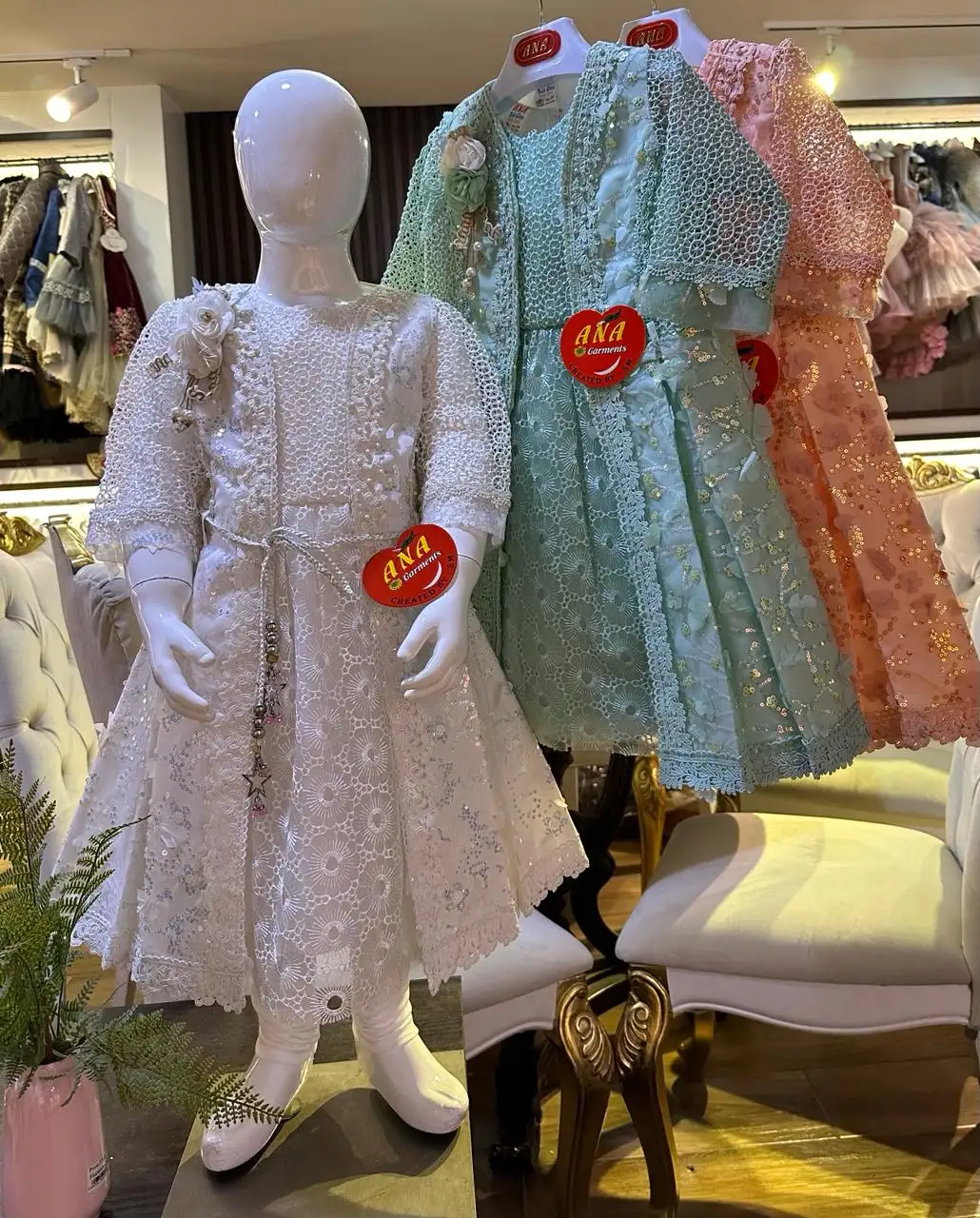 Nuevo vestido de secuencia de fiesta de princesa de verano para niña bebé especial de boda + ropa de fiesta