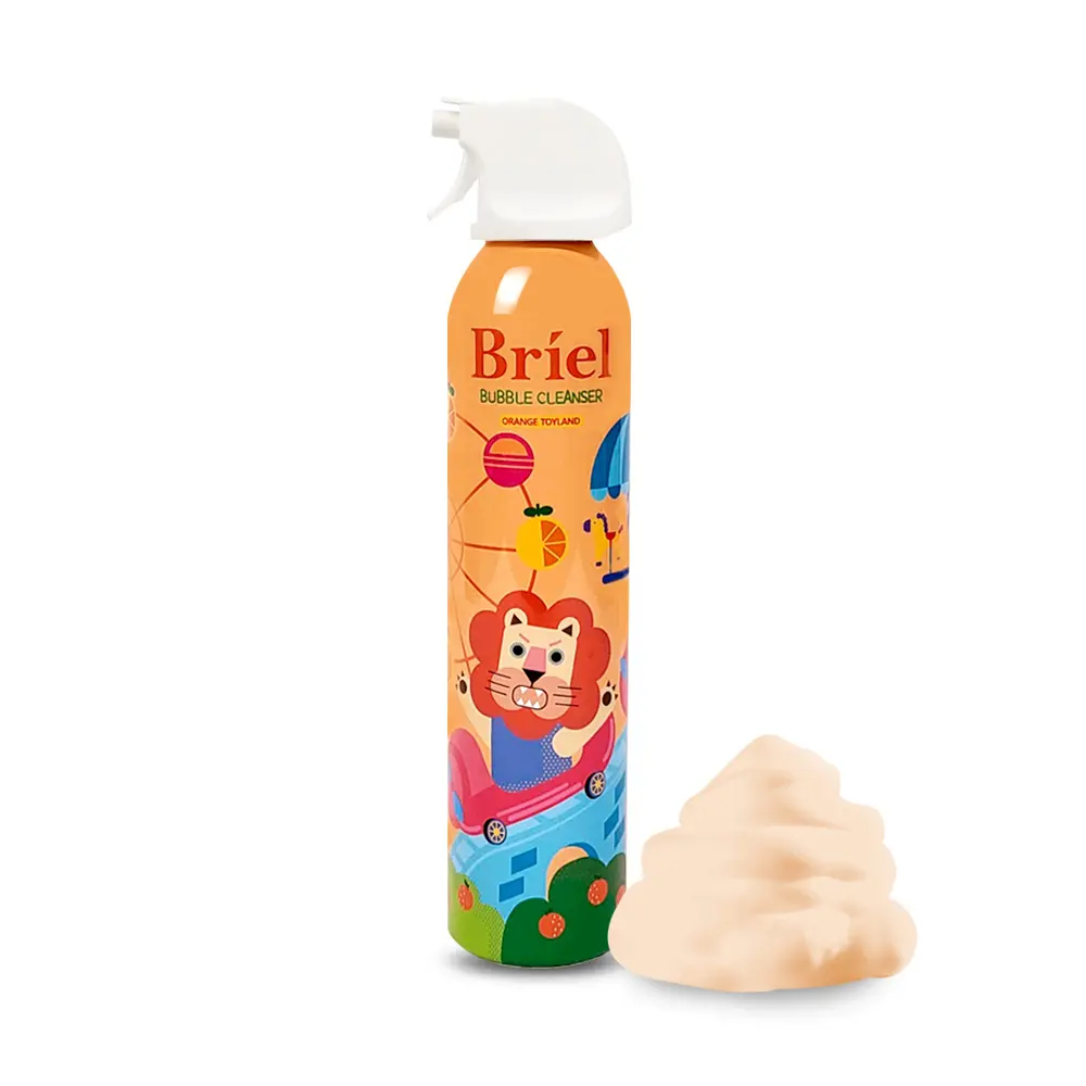 Baby Bubble Bath Briel Orange Toyland Bubble Cleanser 300ml Safe and Fun Bath Play Formula in schiuma gommosa