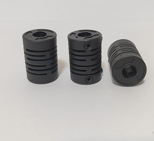Imported <strong>PU</strong> Material Plastic Encoder Special <strong>Coupling</strong> <strong>Flexible</strong> Shaft <strong>Coupling</strong> OD15*L24*6.35X6.35