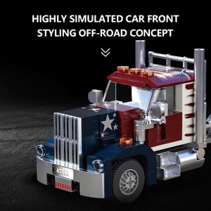 Unisex Kids Building Block Set MOC Bricks Block Model City Street <strong>Highway</strong> Scene Heavy Truck Puzzle Assembly Plastic Collect <strong>Toy</strong> - Product Image 3