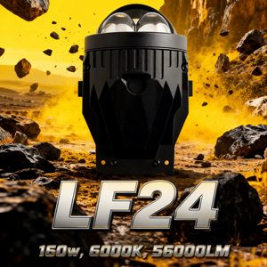 Xenplus Lf24 160W 56000lm 3 Inch LED Kép Trực Tiếp Hi/<span class=keywords><strong>Lo</strong></span> Chùm Chiếu Ống Kính 6000K Màu Trắng Sương Mù Chiếu Đèn - Product Image 1