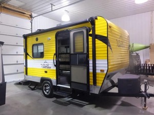 Du lịch nhỏ Trailer đồ chơi Hauler RV với cửa dốc phía sau cho cắm trại off-road và motorhomes phiêu lưu di động Đồng hành - Product Image 2