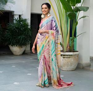 Designer Traditional Linen Saree for Women Heavy Bridal Party Wear Indian Manufacturer <strong>Latest</strong> Silk <strong>Sari</strong> for Wedding Season