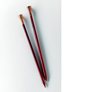 売れ筋2〜<span class=keywords><strong>25</strong></span> mm編み針手作り木製糸スティック天然研磨かぎ針編みフック縫製ウール布用