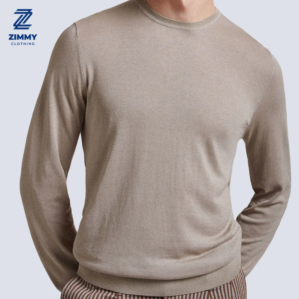 2023 men's cardigan sweater 100% cotton men long sleeve sweater Outing Sweater men