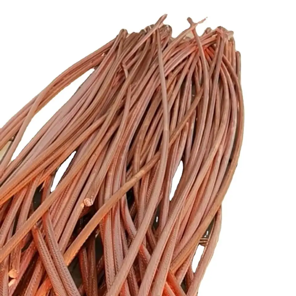 Approvisionnement d'usine 99.99 pureté isolation nue fil de câble de cuivre ferraille de cuivre à vendre prix par kg tonne