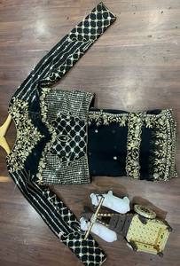 New Launch Chiffon Georgette with Beautiful Stonework at the Border and <strong>Cut</strong> Work <strong>Sari</strong> for Women - Product Image 4