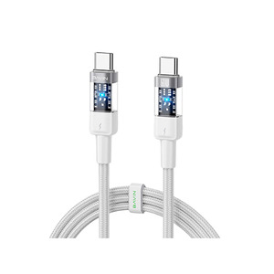 สายเคเบิลชนิด C ชาร์จเร็ว60W แบบใสมหาสมุทรสายข้อมูล ctoc ประสิทธิภาพสูงเบาพิเศษ - Product Image 2