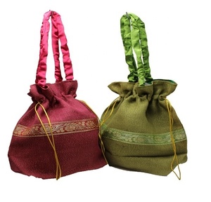 Umwelt freundliche benutzer definierte Kordel zug Tasche Wieder verwendbare Promotion Geschenk beutel Siebdruck Logo Leinwand für Schmuck Jute Kordel zug Tasche