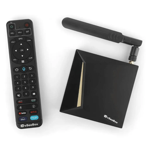 カスタムVseebox V5 Pro Android TV Box 2025 8K 4K 8GB RAM 128GB ROM Android 14 Amlogic S905X4セットトップボックス - Product Image 1