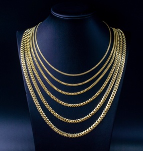 SPEEDIN Custom Fine Jewelry Necklace 6MM 8MM 14K 18K Solid Gold Real Gold Cuban Link <strong>Chain</strong> for Men Women