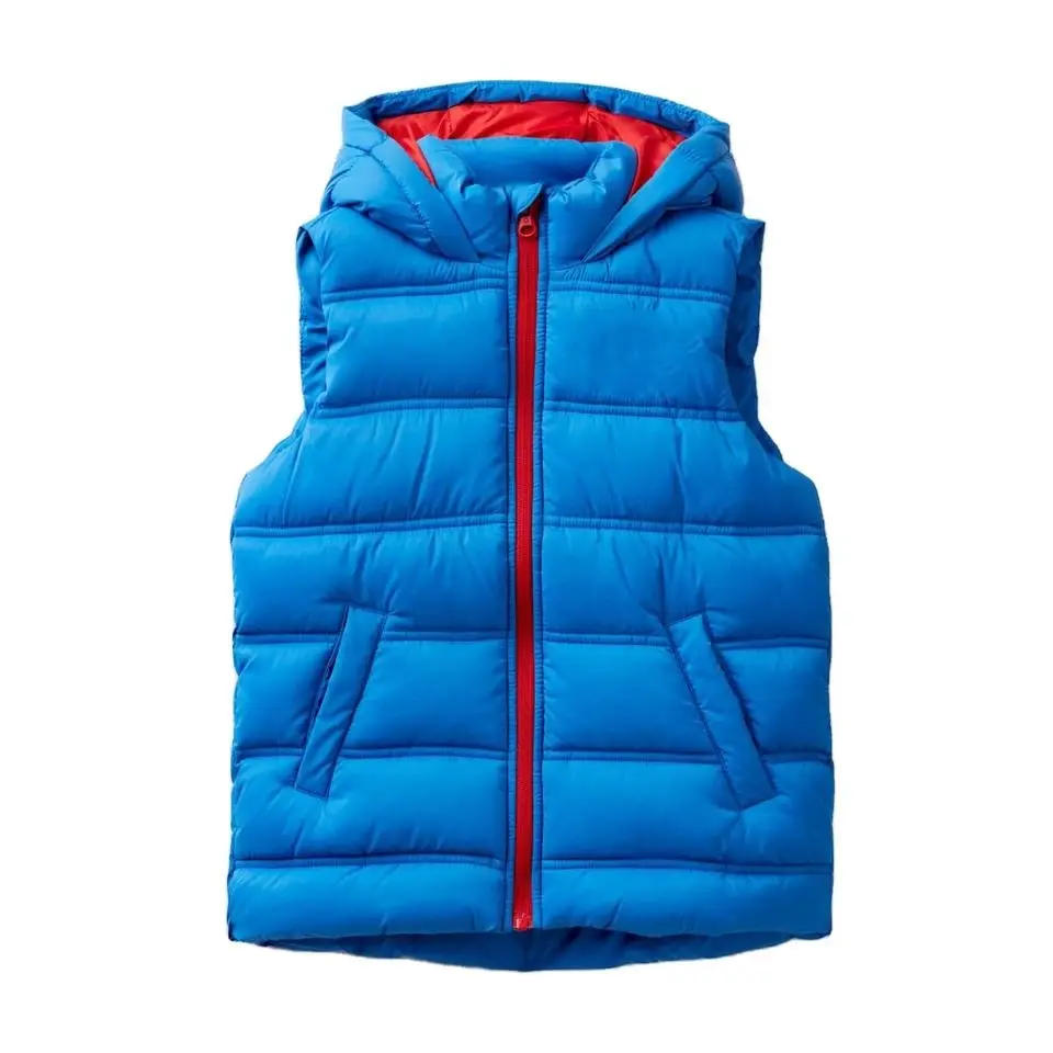 Qualidade Premium Atacado Homens À Prova De Vento Puffer Jacket Vest 100% Nylon Feito Inverno Quente Puffer Jacket ODM Personalizado