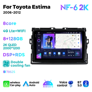 NaviFly NF Newest Android Qled Touch Screen Car Play Auto GPS for Toyota <strong>Estima</strong> 2006-2012 Support Split Screen Android Auto - Product Image 4