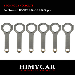 AUTO <strong>ENGINE</strong> PARTS FORGED 4340 H-BEAM CONNECTING ROD FIT TOYOTA <strong>1JZ</strong>-GTE <strong>1JZ</strong>-GE <strong>1JZ</strong> SUPRA SET of 6 WITHOUT BOLTS - Product Image 5
