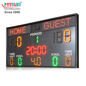 Profesyonel elektronik led basketbol çetele tam set led dijital tabela basketbol scoreboard atış saatler ile satılık - Product Image 1