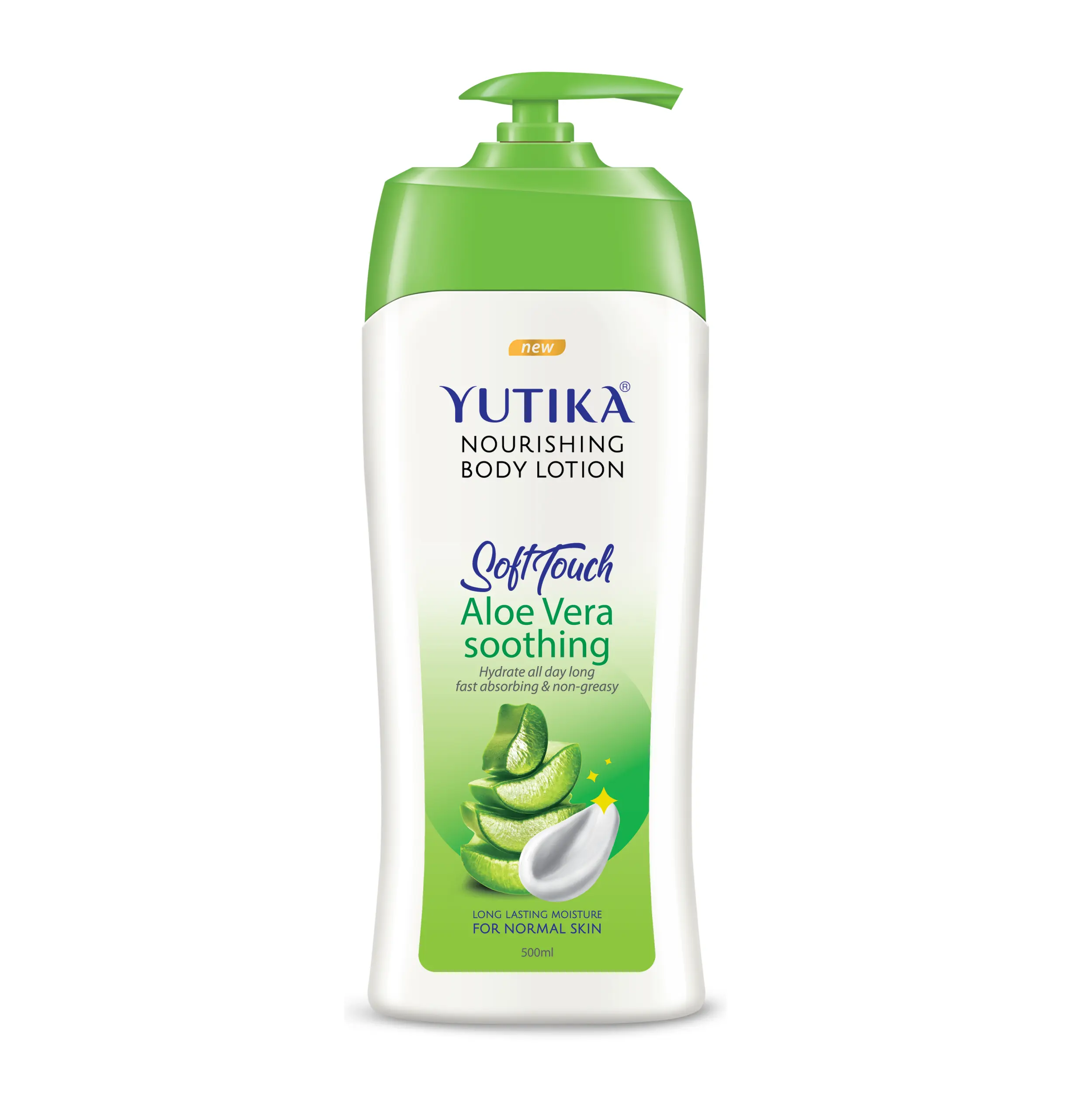 Muestra gratis bajo MOQ Yutika 500 ML almendra/Aloe Vera loción corporal, mujeres y hombres, loción corporal para todo tipo de piel