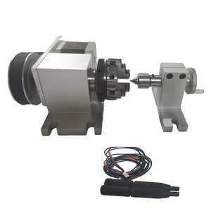 Altura central 44mm 4 mordazas Chuck 4:1 CNC 4 ejes portabrocas giratorio eje giratorio 4 ejes CNC giratorio para enrutador CNC - Product Image 3