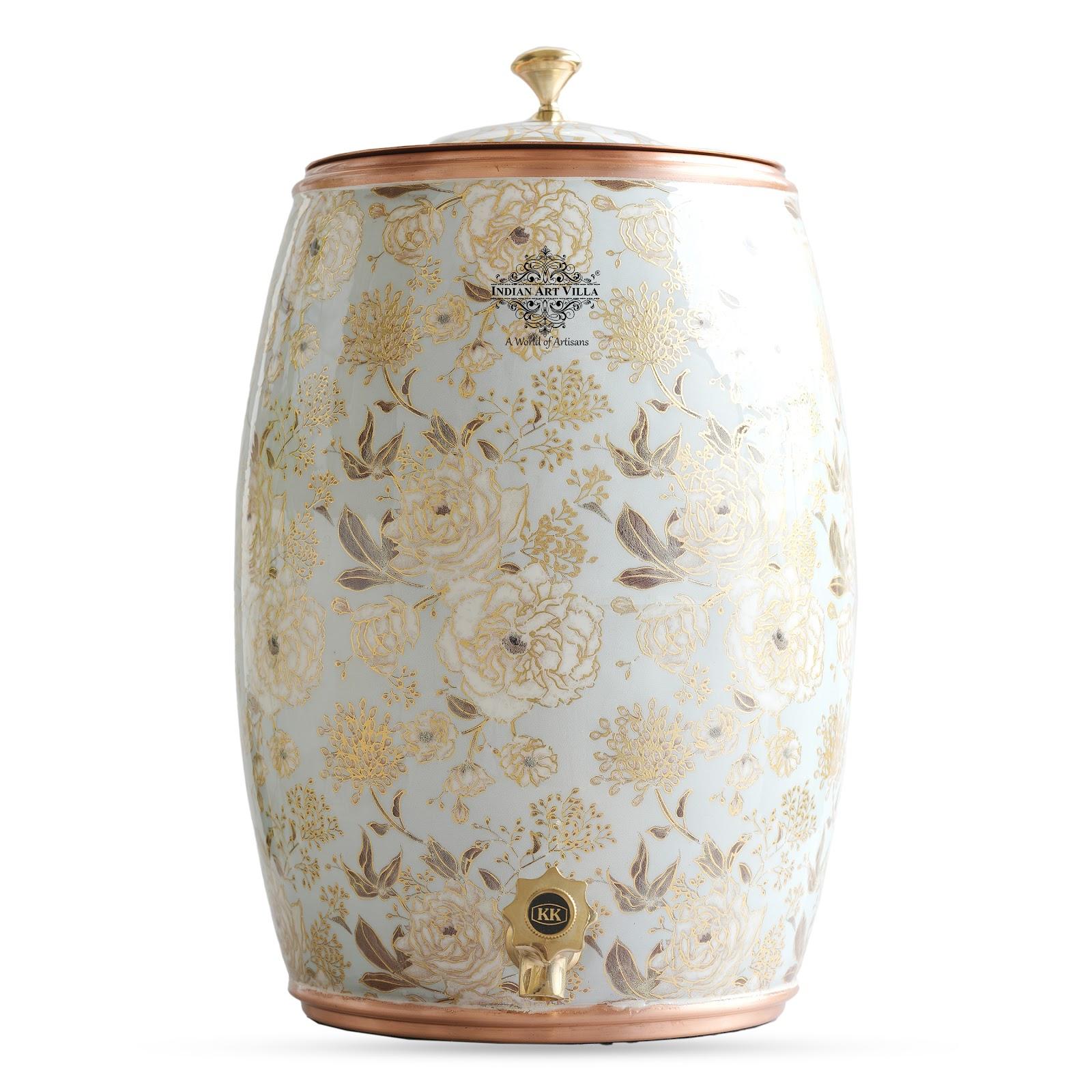 พิมพ์ดอกไม้สีทอง