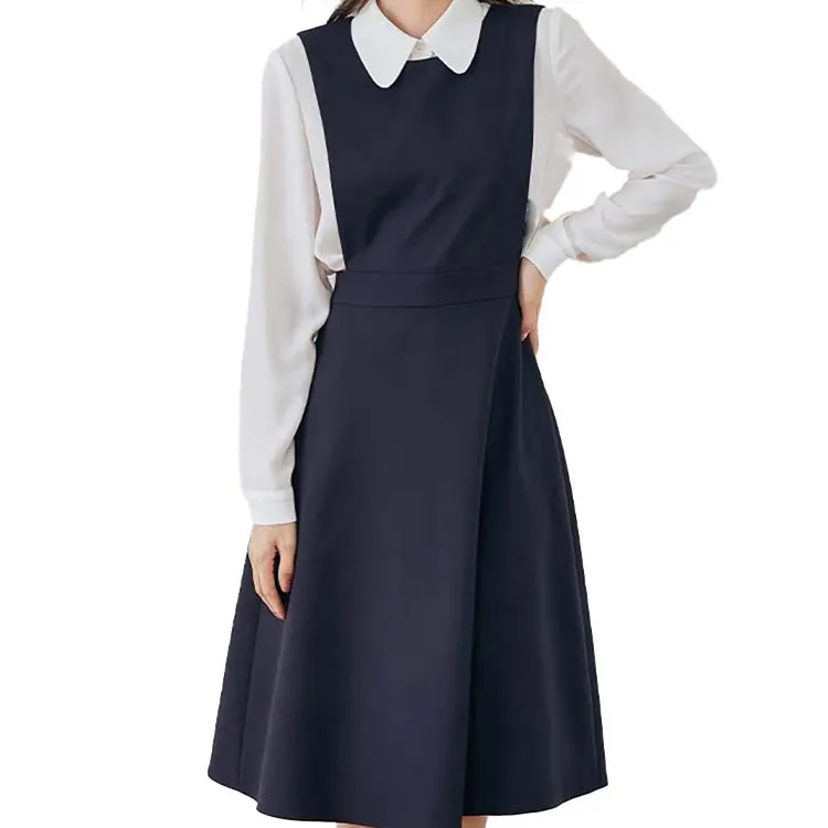 Design semplice con uniforme scolastica giovanile, abiti eleganti per le donne, prodotti in Vietnam