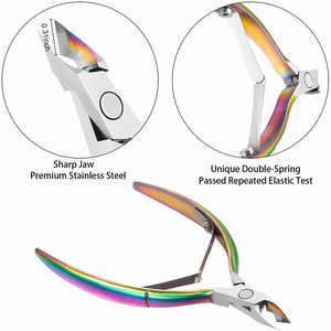 Hot Sale Premium Quality Stainless Steel Nail Cuticle Nipper With Pointed Tip <strong>and</strong> Sharp Blade Jaws Cuticle Removing Cuticle <strong>Nip</strong> - Product Image 2