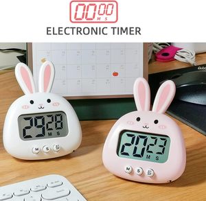 Niedlicher Cartoon Bunny Rabbit Countdown Küchen timer Digitaler Kocht imer mit Magnet LCD-Bildschirm uhr Hängbare benutzer definierte Farbe - Product Image 5