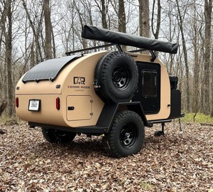 Modern 4x4 Mini gözyaşı Camper römorklar üzerinde en iyi fiyat duş özelliği ile stokta kamp ve seyahat için hızlı teslimat - Product Image 1