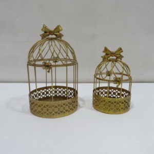 Mới thân thiện với môi sắt birdcage thiết kế công nghiệp Vàng kết thúc treo tùy chọn nhiều kích cỡ đồ nội thất trang trí cho nhà - Product Image 4