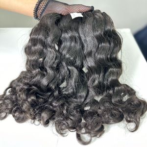 מגמה חמה כפולה משורפל טבעי גלי שיער אנושי צרור ספקים wft עם סגנון ישר להוסיף להשוות את התמונה הגדולה יותר
