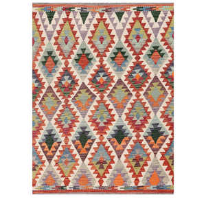 พรมกิลิม ไมมาณา อัฟกานิสถาน ขนาด 172 x 127 ซม. ผลิตภัณฑ์ผ้าแขวนผนัง - Product Image 1