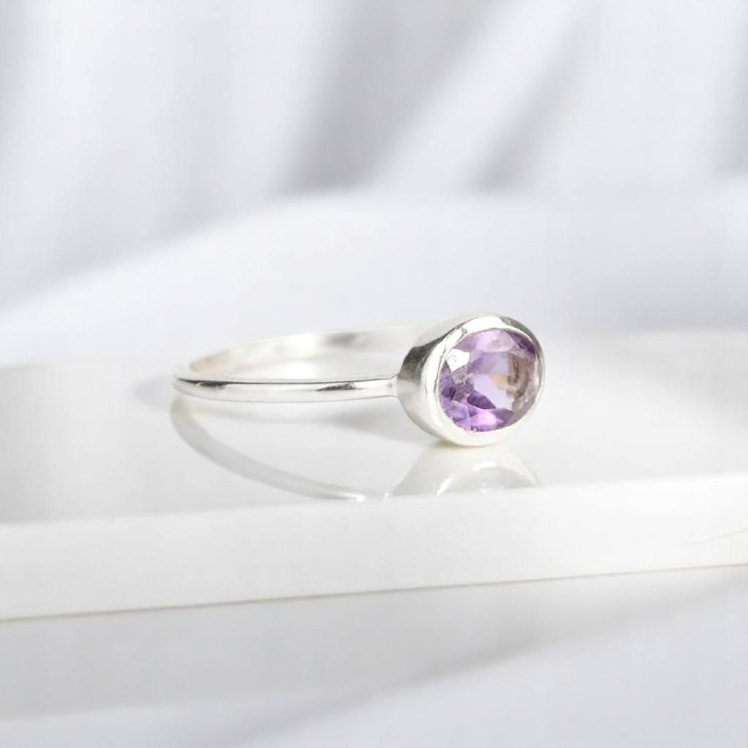 Purple Amethyst Silver
