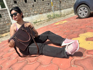 ウエスタン手作りツールアステカレザーフリンジトートバッグ女性スタイリッシュなショッピングバッグエレガントなヴィンテージスタイルパーフェクトアクセサリーバッグ - Product Image 5