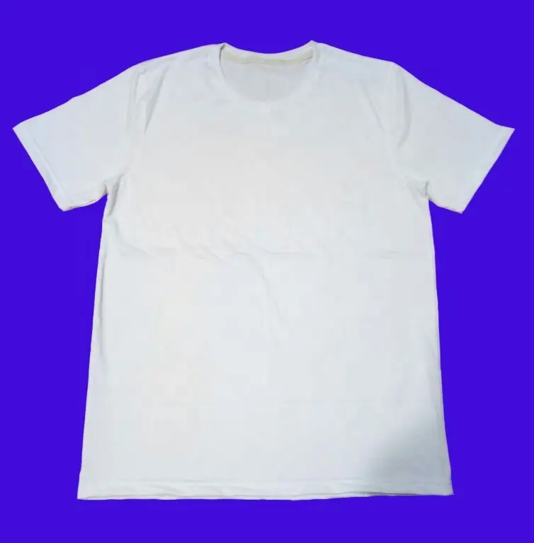 Kaus putih lengan pendek leher bulat polos promosi katun murni Harga Murah 160g pabrikan