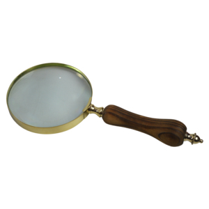 <strong>Best</strong> <strong>Magazine</strong> Reading Standard Design Metal Magnifying Glass Table Top Decor With Wooden Handle Fish-Shaped Magnifier by - Product Image 2