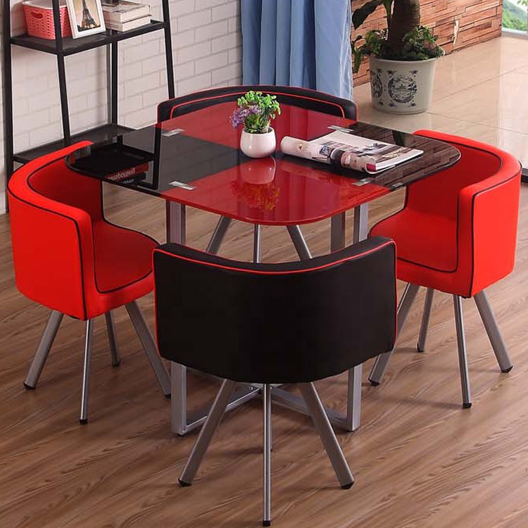Black with red