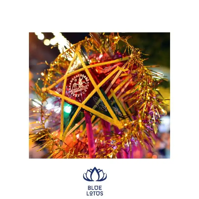 Venta al por mayor de farolillos de estrellas de bambú decorativos para el Festival de mediados de otoño