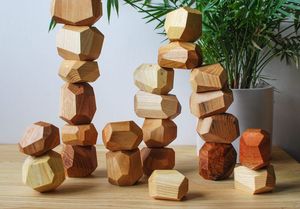 Brinquedos Montessori para crianças - Pedras de madeira/ Tumi Ishi - Brinquedo de aprendizagem melhorar a habilidade criativa de 99 dados de ouro