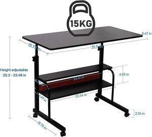 Nuevo Escritorio de estudio de computadora multifuncional, mesa portátil ajustable portátil plegable para cama