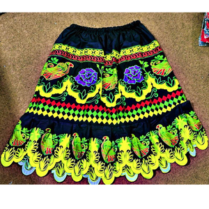 Yüksek kalite özel kişiselleştirilmiş polinezya Hawaiian plaj giyim çiçek işlemeli Pohnpei etek nefes rahat ada etek - Product Image 3