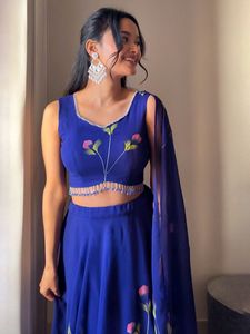 <strong>Designer</strong> Digital Print Lehenga Choli Sequence Pattern Hot Selling for Weddings Parties Latest Ghaghra Choli Blouse Indian - Product Image 2