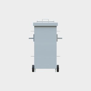 240L açık galvanizli çöp konteyneri-müşteri pedalına göre özelleştirilebilir çöp konteyneri - Product Image 2