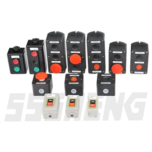 Senheng สวิตช์ปุ่มกด VKI-211 VKI-216 VKI-230สวิตช์ปุ่มกดที่ล็อคได้ IP40 6A 1.5KW สวิตช์กล่องปุ่ม