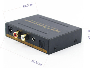 Convertidor de audio digital a analógico SPDIF 196kHz convertidor de audio HDMI convertidor de audio digital a analógico RCA l/R 3,5mm - Product Image 4