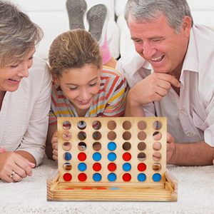 Classic Rustic Wooden Shut the Box 4-in-a-Row Strategy <strong>Game</strong> Set with <strong>Dice</strong> <strong>Toy</strong> for Kids Family and Travel - Product Image 6