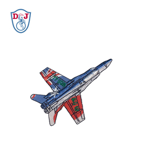 Miếng Vá Thiết Kế Thêu Máy Bay Chiến Đấu Tùy Chỉnh Từ Nhà Máy Miếng ĐÍNH THÊU Cho Quần Áo - Product Image 1