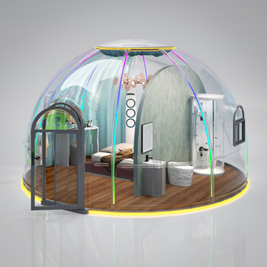 Thiết kế hiện đại glamping trong suốt Polycarbonate Ellipse nhà đúc sẵn đo đạc chỗ ở khách sạn biệt thự cửa hàng nhà - Product Image 5
