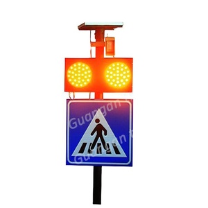 Soddisfare le richieste del Cliente requisito del governo di Alluminio Traffico Pedonale Lampeggiante Segno di Avvertimento Con Sensore A Infrarossi - Product Image 2