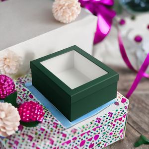 Caja de embalaje de papel personalizada con ventana transparente Caja de regalo de cartón rígido ecológico para cosméticos de panadería y exhibición minorista - Product Image 3