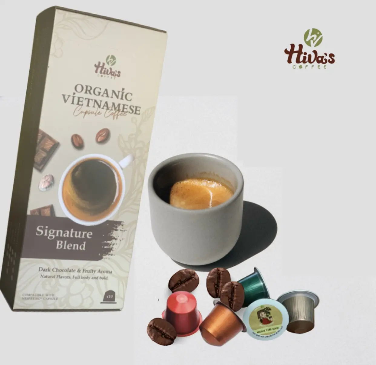 Wholesale Arabica Nespresso Capsule 5.5g High quality Fruity, vanilla Ready to Export OEM Direct factory Coffee Compatible